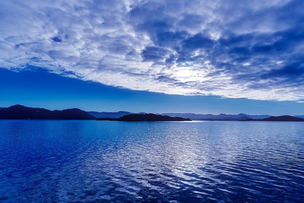 norway, sunset, dusk